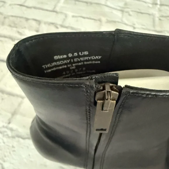 Thursday Boot Company Black Leather Heeled Boots - Picture 7 of 10